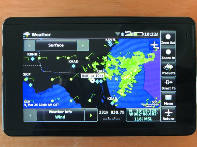 aera660 nexrad winds