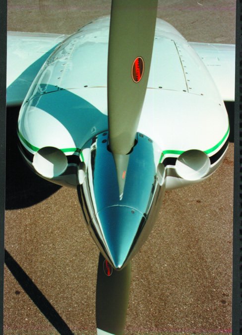 7 twin comanche cowl top view