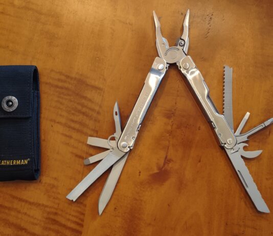 The Leatherman Super Tool will bring joy to pilots on your gift list.