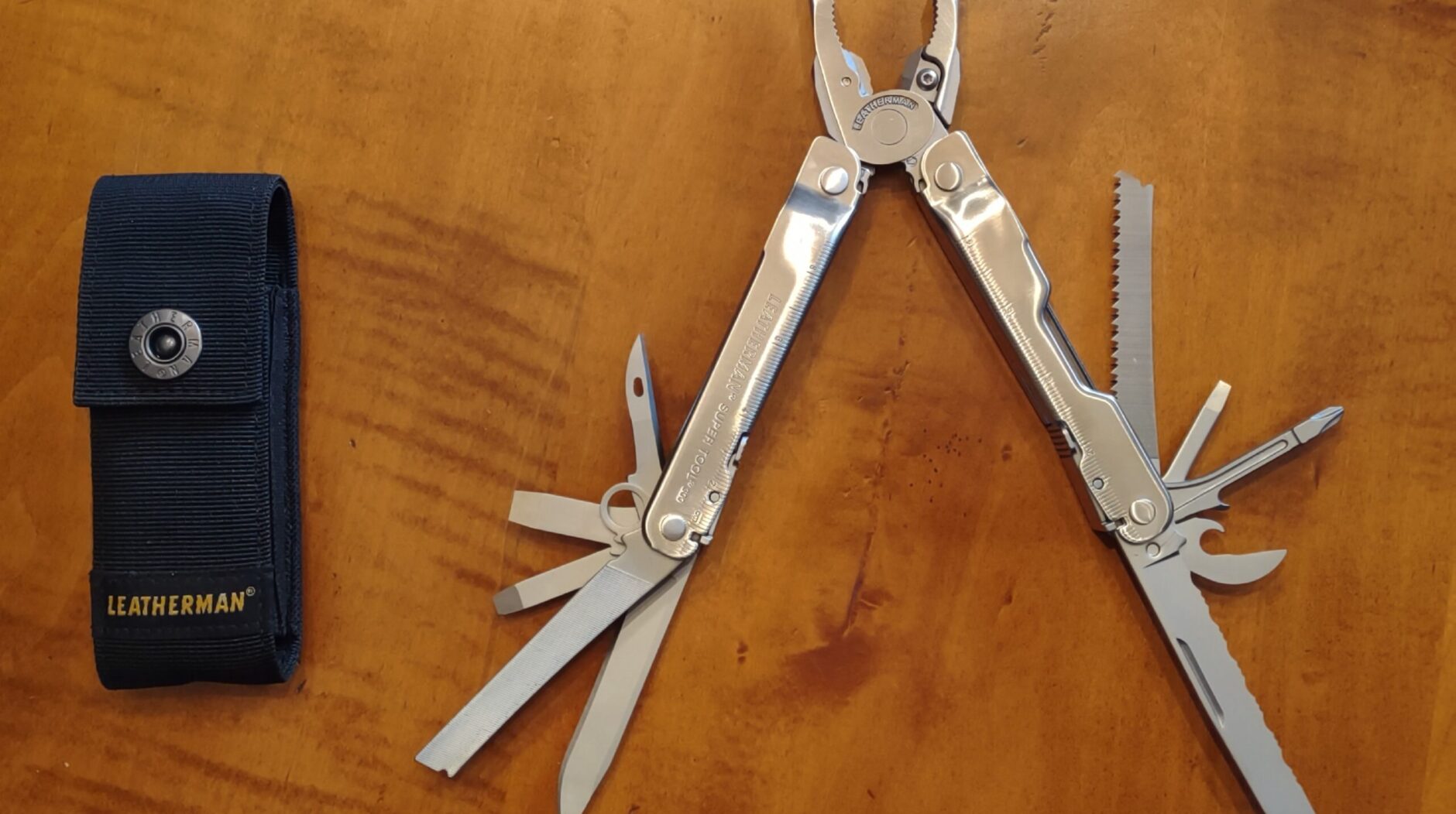 The Leatherman Super Tool will bring joy to pilots on your gift list.