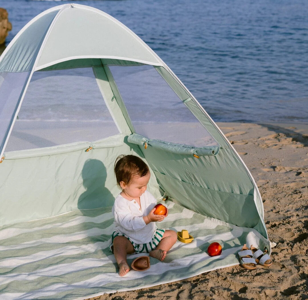 Pop-up tents are ideal for portable sun protection.